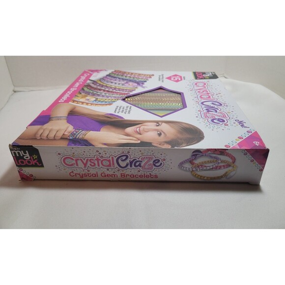 Cra-Z-Art My Look Crystal Craze Crystal Gem Bracelets Childrens Craft Kit NEW - Picture 6 of 7